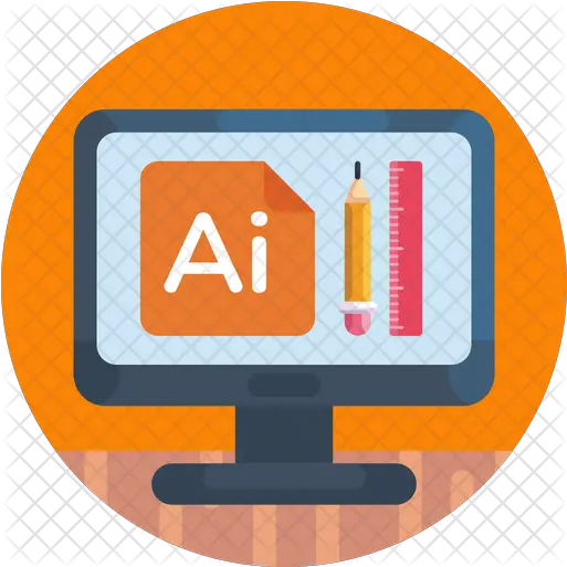 Adobe Illustrator Icon Of Flat Style Adobe Illustrator Png Illustrator Logo Png