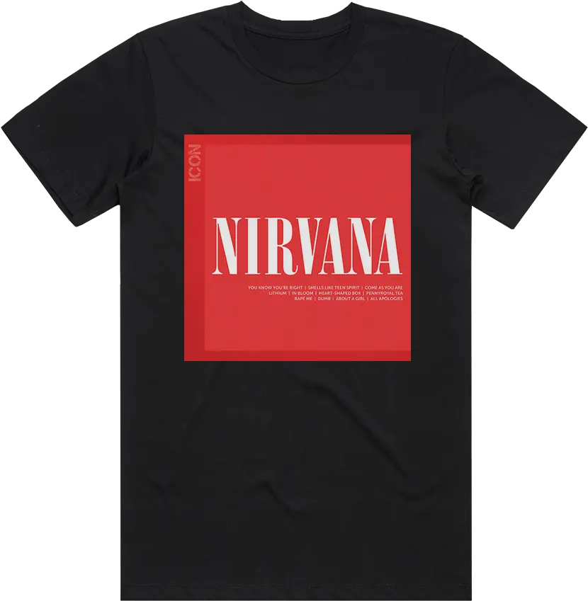 Nirvana Icon Album Cover T Shirt Black Stussy T Shirt Bronx Png Picture Album Icon