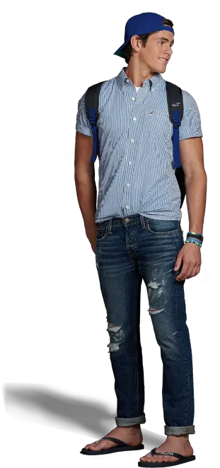 Dudes California Icon Summer Hollistercocom Standing Png Male Fashion Icon