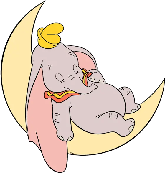 Fats Dumbo Sleeping Dumbo Cartoon Png Dumbo Png