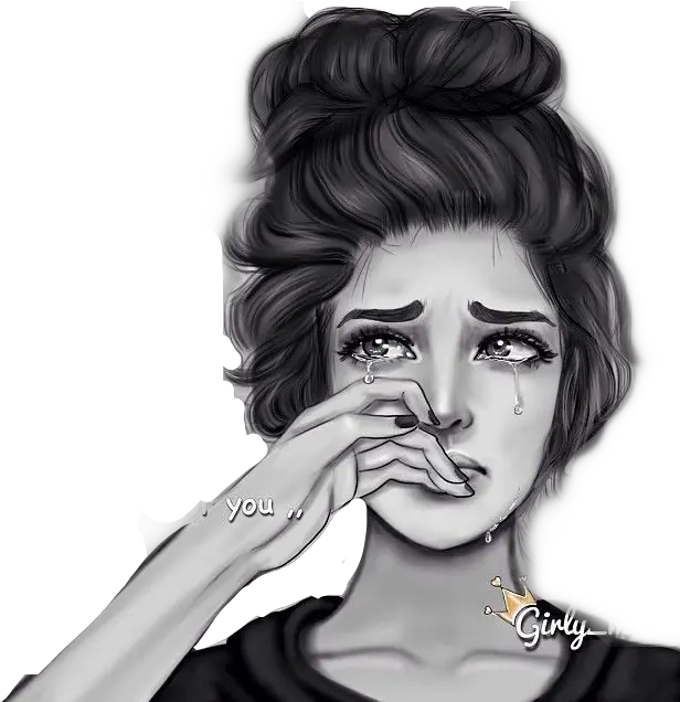 Tumblr Sad Girl Posted By Sarah Mercado Crying Sad Alone Girl Png Tumblr Girl Icon
