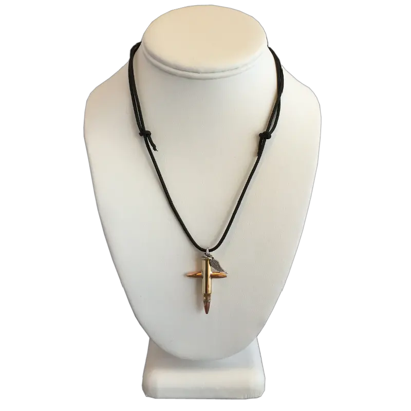 Download Hd Small Bullet Cross Necklace Locket Png Cross Necklace Png