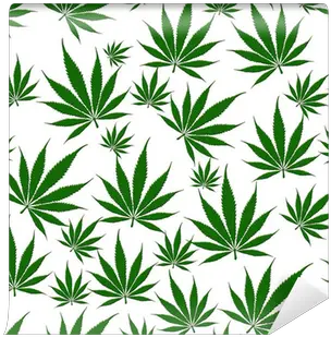 Marijuana Leaf Seamless Background Wall Mural U2022 Pixers We Live To Change Weed Leaf Background Png Pot Leaf Transparent Background