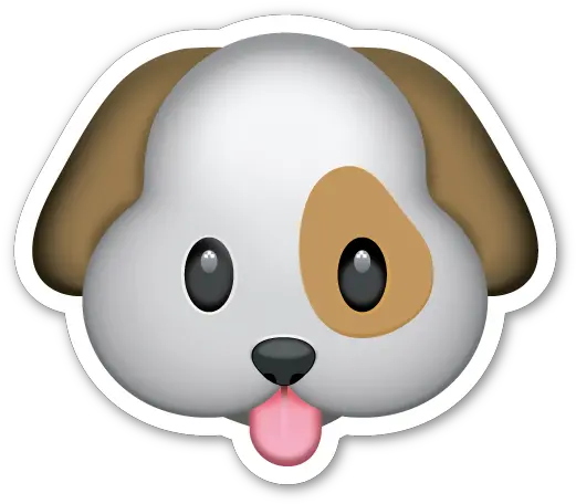 Pin Em Papercrafts Emoji Dog Face Png Emoji Animals Png