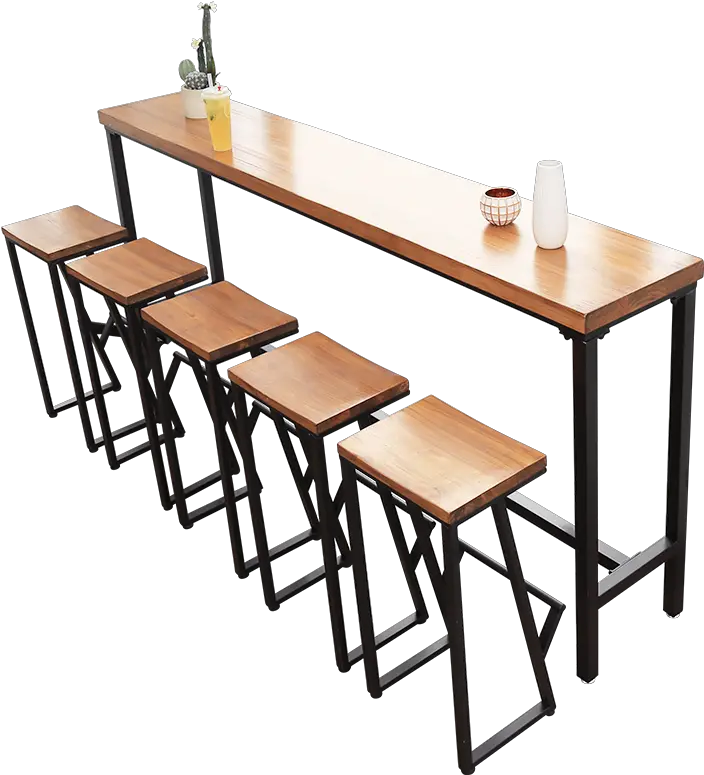 American Bar Table Solid Wood Restaurant High Tables And Chairs Png Bar Table Png