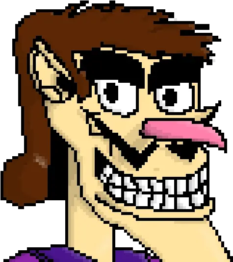 Mikebro1u0027s Gallery Pixilart Fictional Character Png Waluigi Face Png