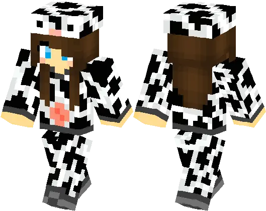 Download Minecraft Skins Girl Cow Cow Girl Minecraft Png Minecraft Cow Png