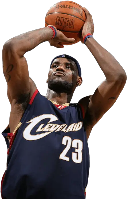 Lebron James Shot Transparent Png Stickpng Lebron James Shooting No Background Lebron Transparent