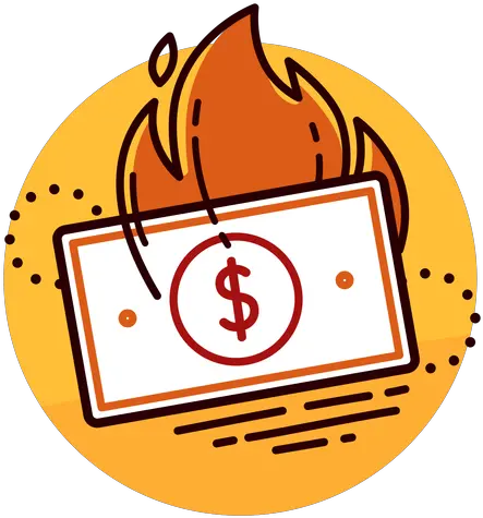 Transparent Png Svg Vector File United States Dollar Burning Png