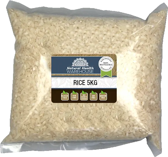 Natural Health Warehouse White Jasmine Rice 1kg 5kg Basmati Png Rice Transparent