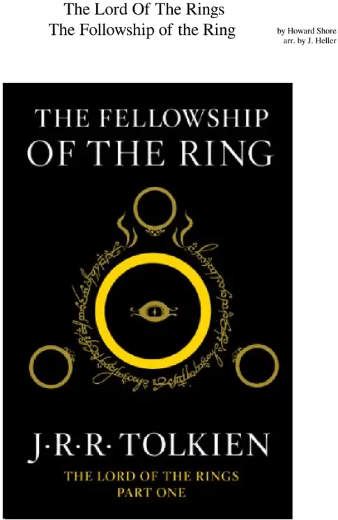 Lord Of The Rings Ring Png The Fellowship Of The Ring Fellowship Of The Ring Part 1 Book Lord Of The Ring Logo