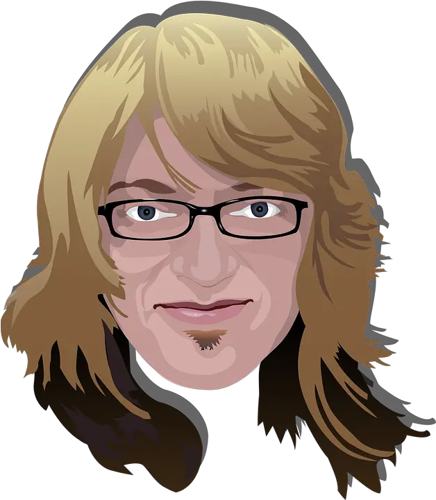 Spectacles Man Long Hair Free Vector Graphic On Pixabay Gondrong Kartun Png Blond Hair Png