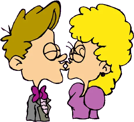 Free Cartoon Kissing Couple Download Png Kiss Icon