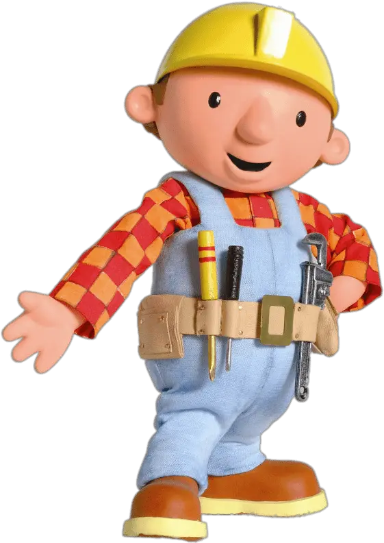 Old Bob The Builder Wearing Tool Belt Bob The Builder Hard Hat Png Bob The Builder Logo