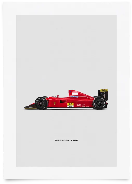 Ferrari F1 90 Poster Revolicius Formula One Car Png Ferrari Transparent