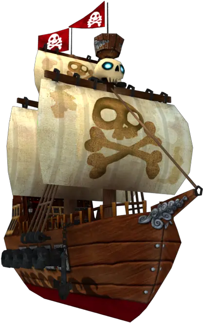 Low Poly Cartoonish Pirate Ship Barco Pirata Animado 3d Png Pirate Ship Logo