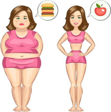 Png Cartoon Fat To Slim Fat Png