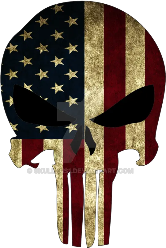 Transparent American Flag Punisher Punisher Skull American Flag Png Punisher Skull Transparent