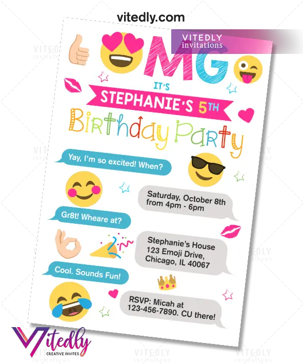 Emoji Invitation Invite Happy Png Party Emoji Transparent