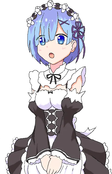 Download Author Comments Re Zero Rem Minimalist Png Rem Transparent