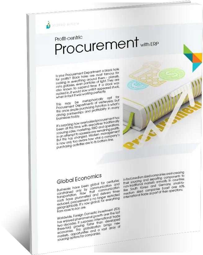 Syspro Erp Procurement White Paper Horizontal Png Paper Hole Png