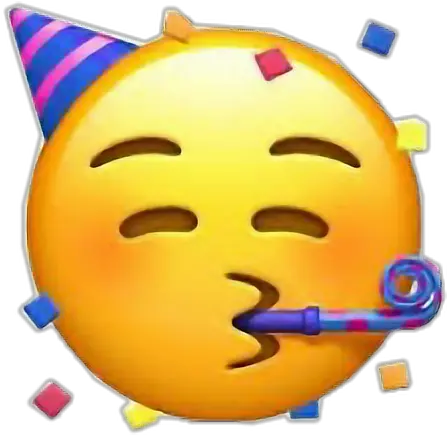 Birthday Emoji Png Party Stickers Birthday Happy Iphone Birthday Emoji Birthday Hat Clipart Transparent Background png
