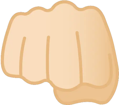 Oncoming Fist Emoji With Light Skin Tone Meaning And Fist Bump Emoji Png Transparent Fist Bump Png