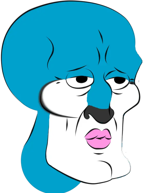 Im Too Handsome For Words For Adult Png Squidward Nose Png