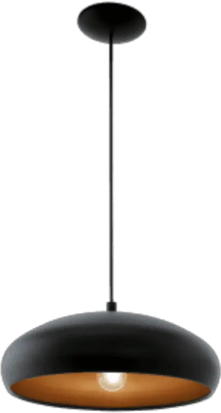 Eglo Magano 1 Ceiling Hanging Pendant Light Black Copper Takpendel Sort Png Hanging Light Png