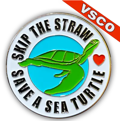 Jj 022 Skip The Straw Save Sea Turtles Pin For Your Shirt Hat Or Fjallraven Ebay Ridley Turtle Png Pearl Icon Dr 502