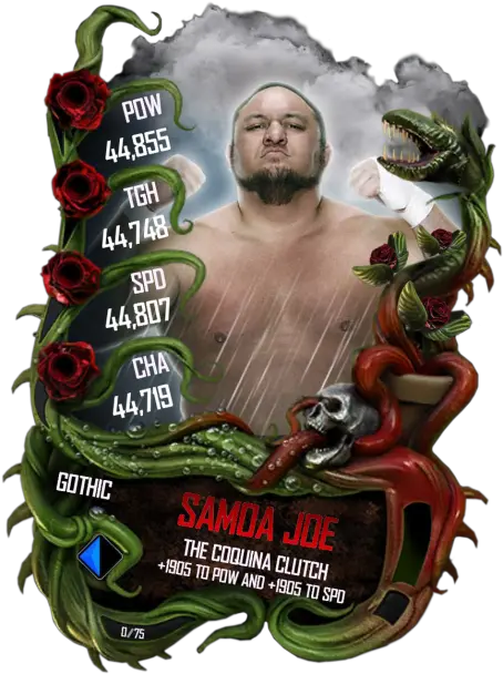 Samoa Joe Wwe Supercard Samoa Joe Spring Card Png Samoa Joe Png