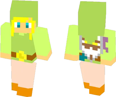 Download Toon Link Minecraft Skin For Free Superminecraftskins Girl Skin Minecraft Rainbow Png Toon Link Png