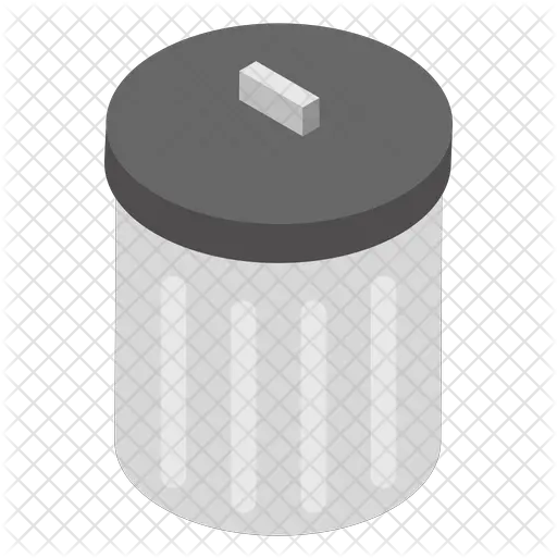 Trash Bin Icon Of Isometric Style Illustration Png Trash Png