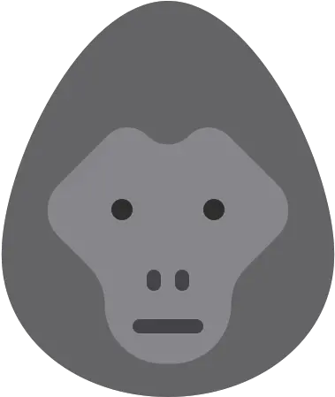 Fauna Gorilla Herbivore Monkey Zoo Icon Illustration Png Gorilla Cartoon Png