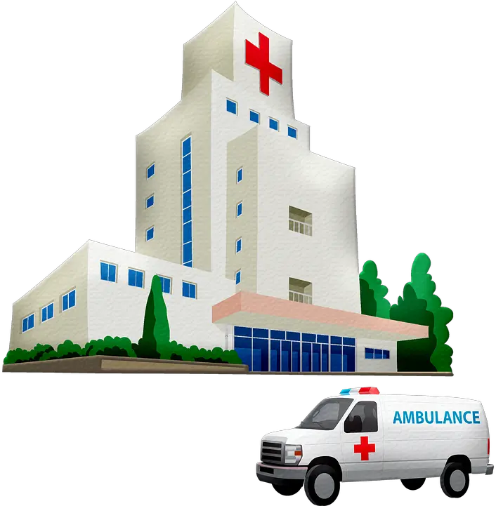 Hospital Ambulance Building Gambar Ambulans Kartun Pixabay Png Hospital Png