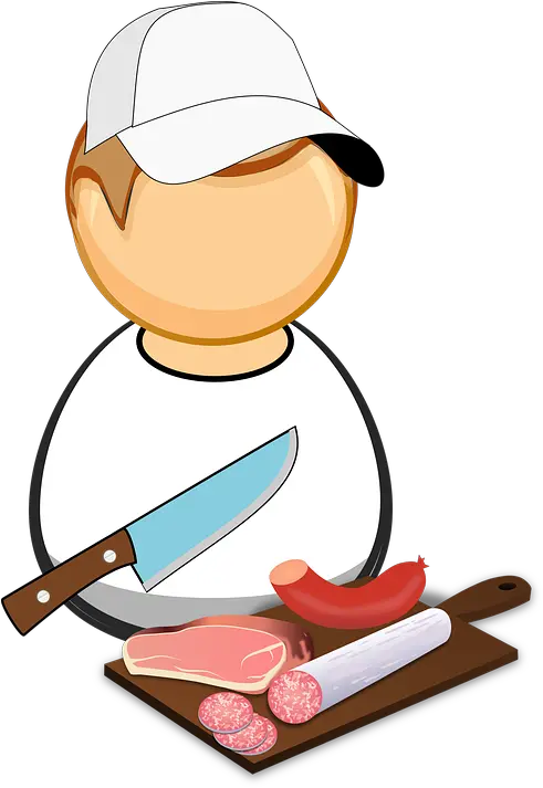 Comic Characters Cutting Board Free Vector Graphic On Pixabay Butcher Cartoon Png Cutting Board Png