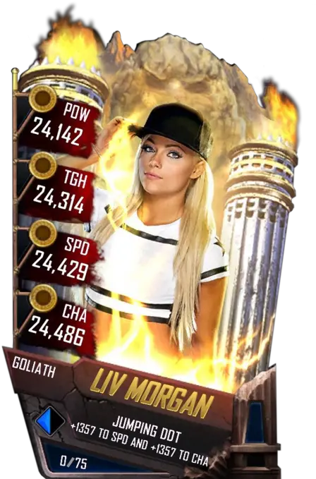 Liv Morgan Wwe Supercard Drew Mcintyre Png Liv Morgan Png