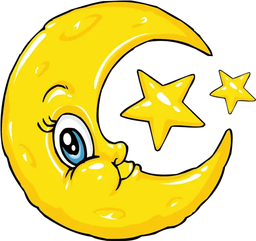Download Kids Moon U0026 Stars Bedroom Sticker Clipart Of Moon Moon Kids Png Moon And Stars Png
