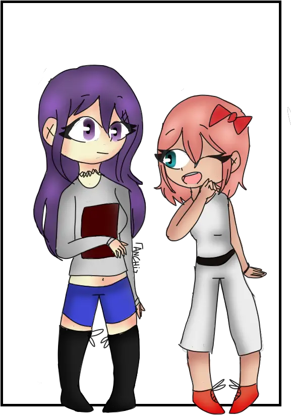 Yuri And Sayori Anchi Sama Illustrations Art Street Cartoon Png Sayori Png