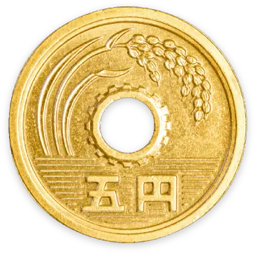 5 Yen Coin Is Used 50 Yen Coin Good Luck Png Coin Transparent