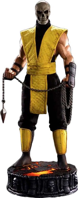 Mortal Kombat Klassic Scorpion 13 Scale Statue Pop Figurine Png Scorpion Mortal Kombat Png