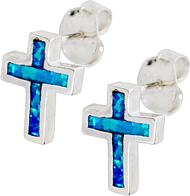 Simple And Beautiful Christian Cross Earrings Png Glowing Cross Png
