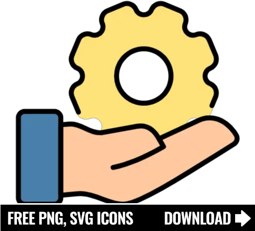 Free Gear And Hand Icon Symbol Png Svg Download Tiktok Phone Png Gear Icon Svg