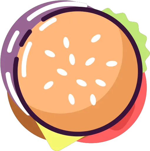 Burger Icon Hamburger Humberger Junk Food Dot Png Svg Hamburger Icon