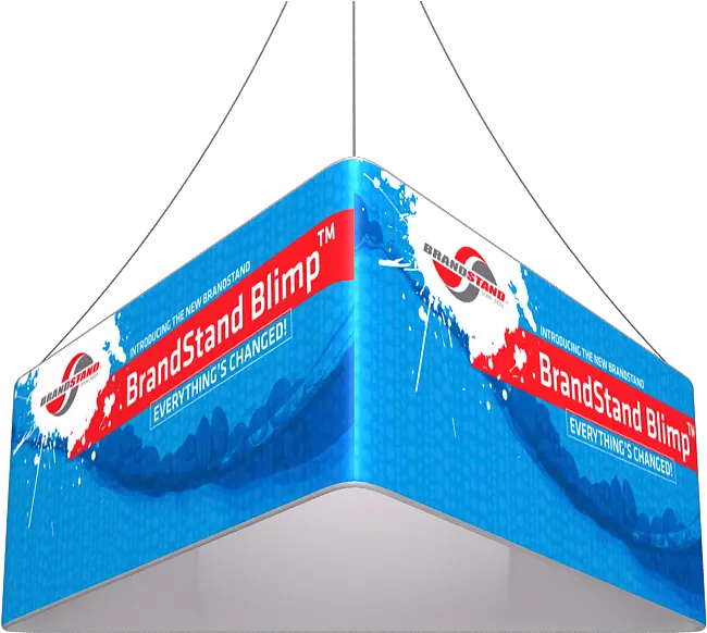 8ft X 24in Blimp Triangle Trio Hanging Banner Single Sided Kit Trade Show Hanging Sign Hanging Banner Exhibit Display Vertical Png Hanging Banner Png