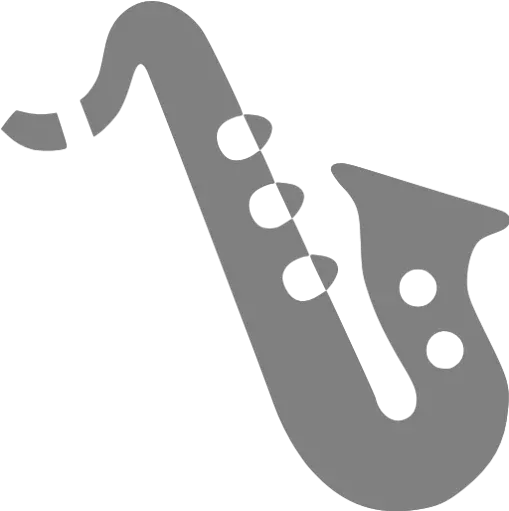 Gray Alto Saxophone Icon Black Saxophone Clipart Png Saxophone Transparent