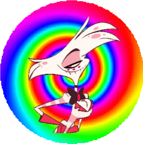 Angel Dust Hazbin Hotel Sticker Angel Dust Hazbin Hotel Girly Png Angel Icon For Facebook