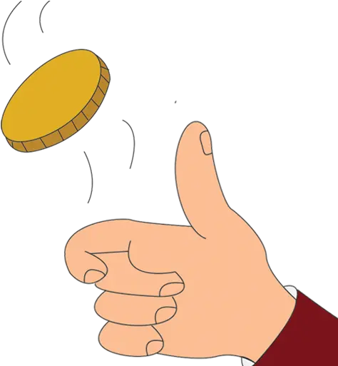 Coin Flip U2013 Apps Hand Cartoon Flipping Coin Png Coin Flip Icon