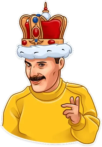 Freddie Stickers Set For Telegram Freddie Mercury Stickers Telegram Png Freddie Mercury Png