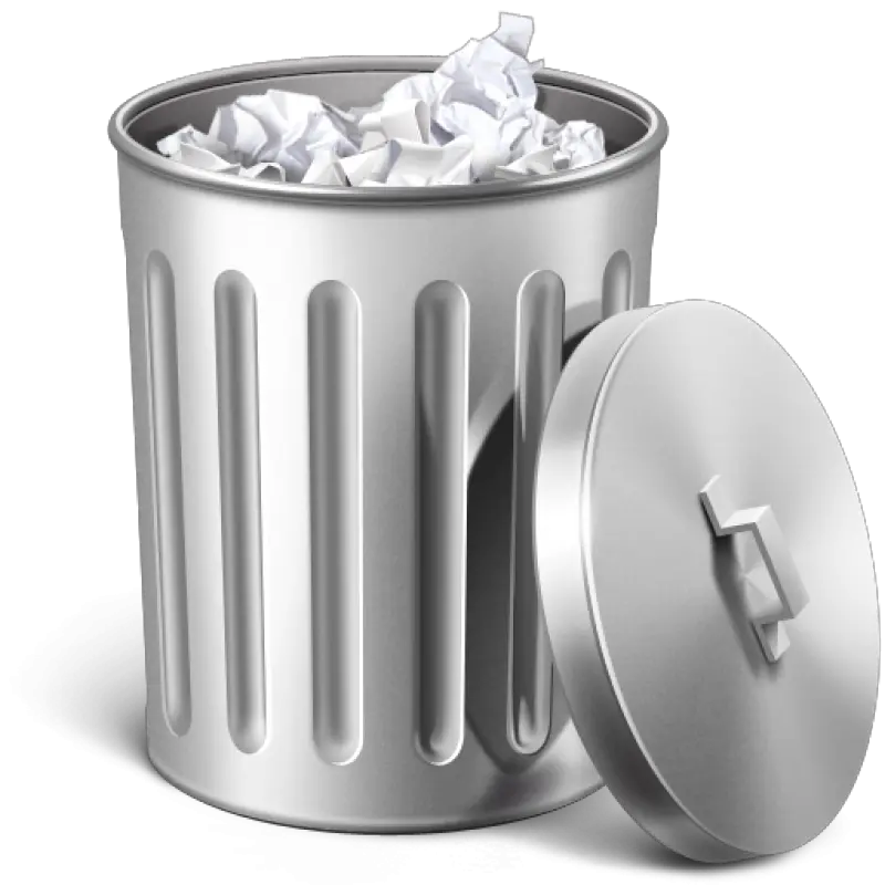 Empty Trash Icon Transparent Background Trashcan Clipart Png Garbage Png